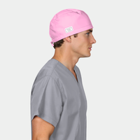 Pink Men’s Scrub Cap – Comfortable, Professional Surgical Cap for Long Shifts