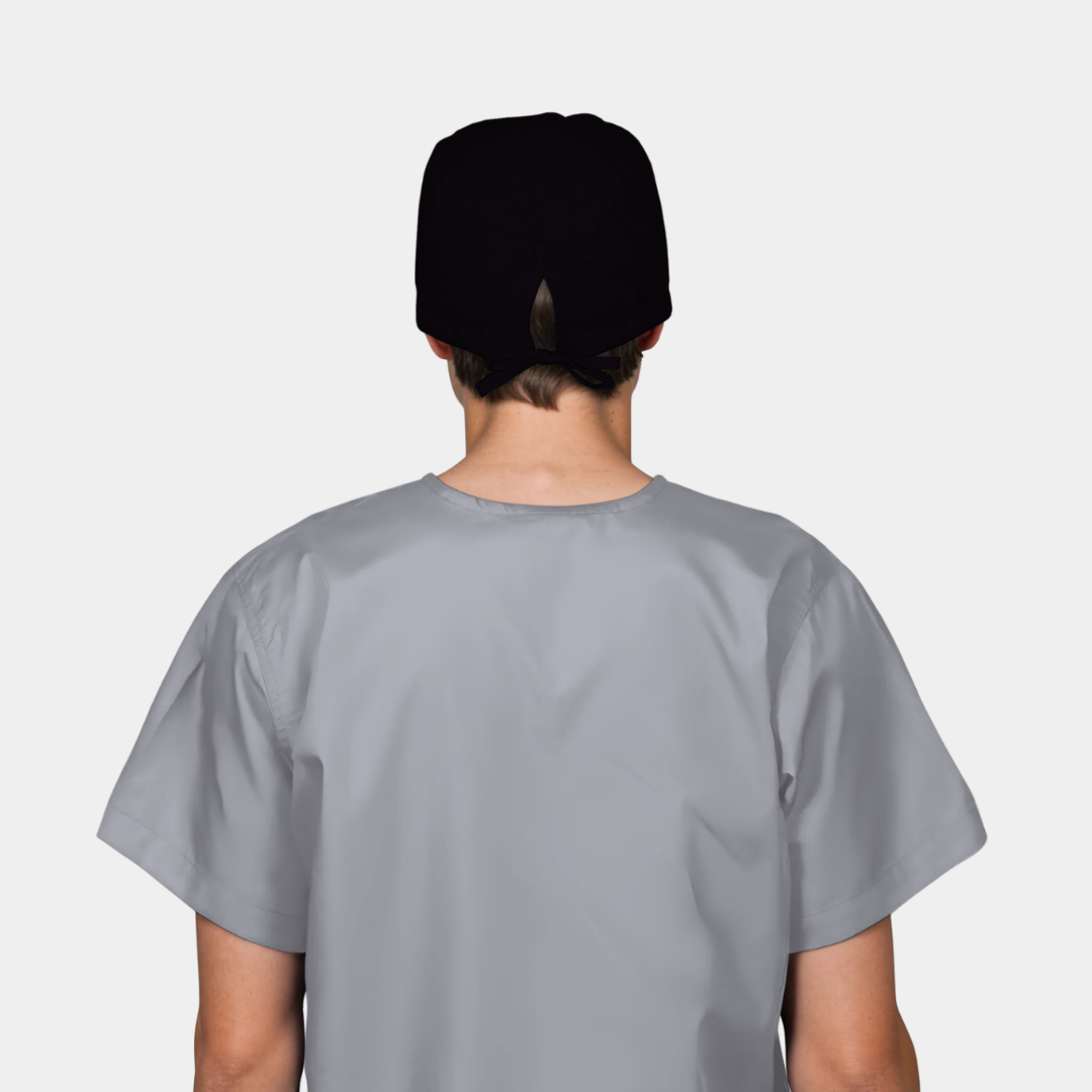 Black Men’s Scrub Hats – Classic, Comfortable Surgical Caps for Long Shifts