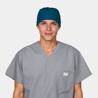 Caribbean Blue Men’s Scrub Cap – Bright, Comfortable Surgical Cap for Healthcare Professionals