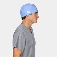 Ceil Blue Men’s Scrub Cap – Lightweight Surgical Cap for Healthcare Professionals