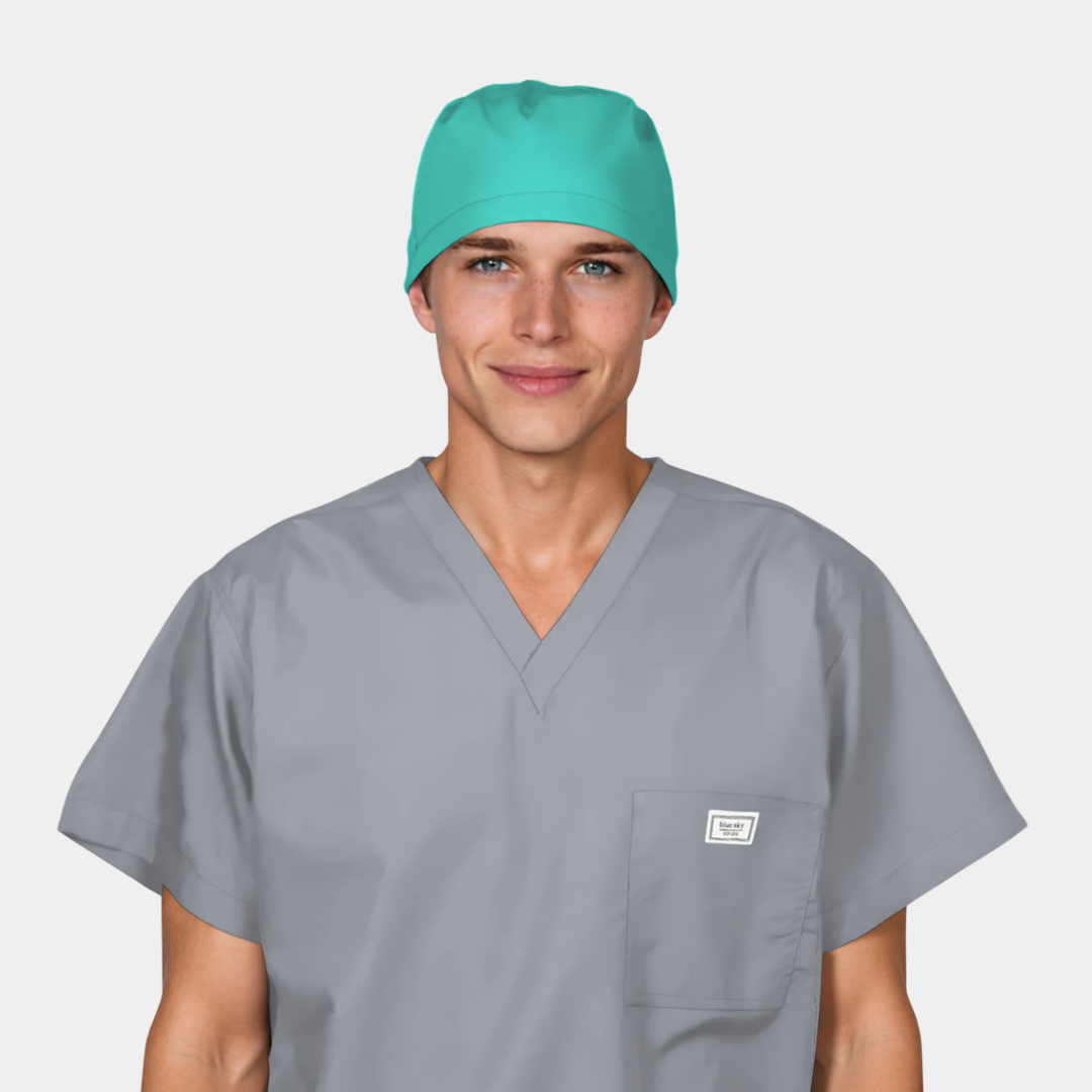 OR Green Men’s Scrub Cap – Classic Surgical Cap for Long Shifts in the Operating Room