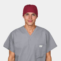 Crimson Men’s Scrub Cap – Comfortable, Professional Surgical Cap for Long Shifts