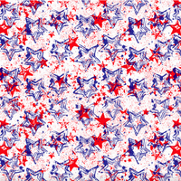 Pattern of red, white, and blue stars on a white background