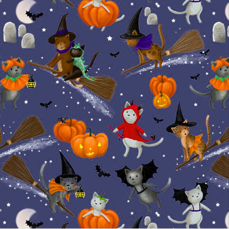 Meowgical Mischief - Splendid Medical Scrub Caps