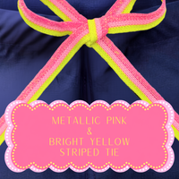 Limited Edition Scrub Top for the Summer | Navy with Bright Pink Stitching