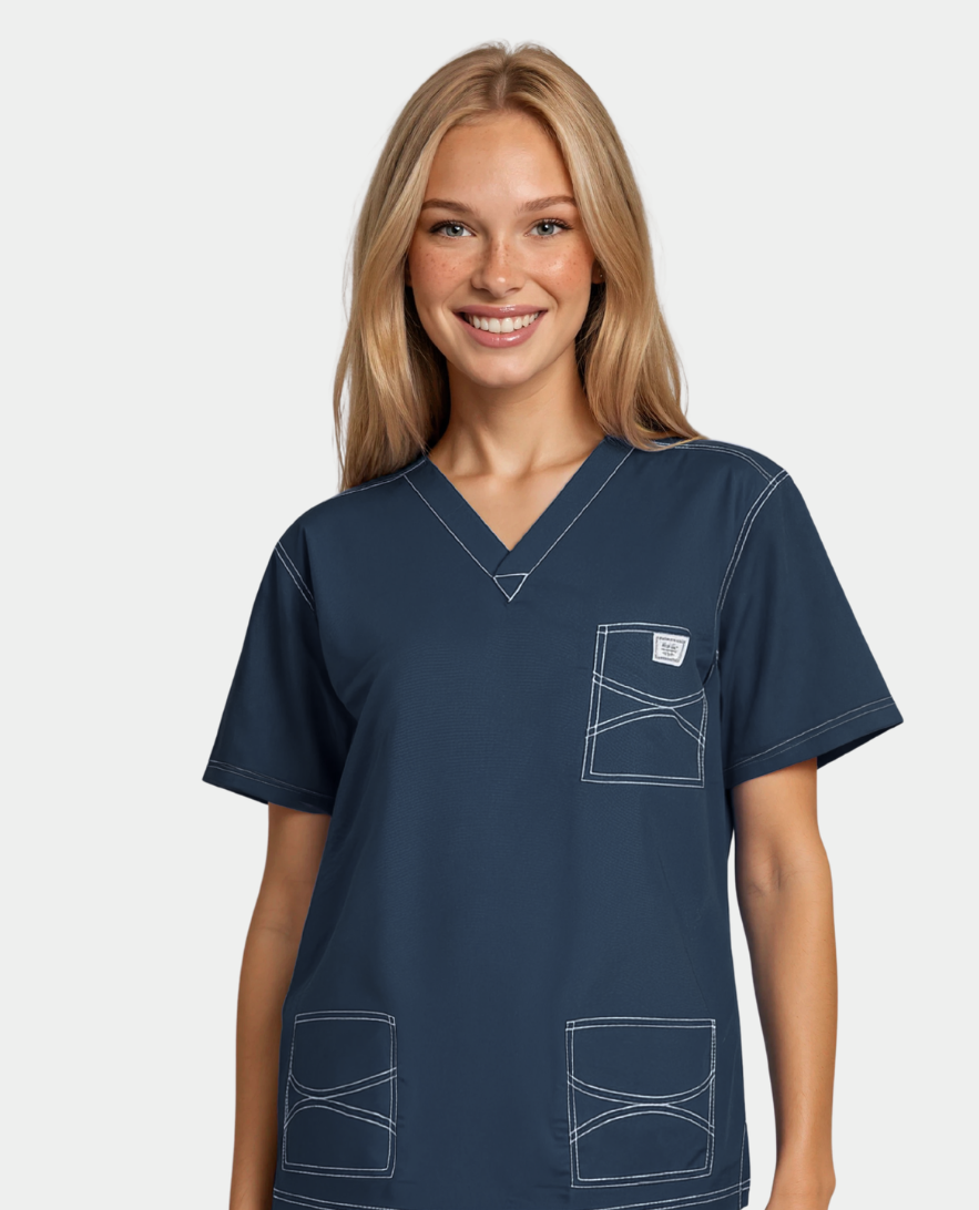 MEDIUM Womens One Of a Kind Scrub Tops - FINAL SALE