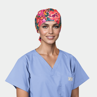 Peony Afterglow Pixie Women's Surgical Scrub Cap