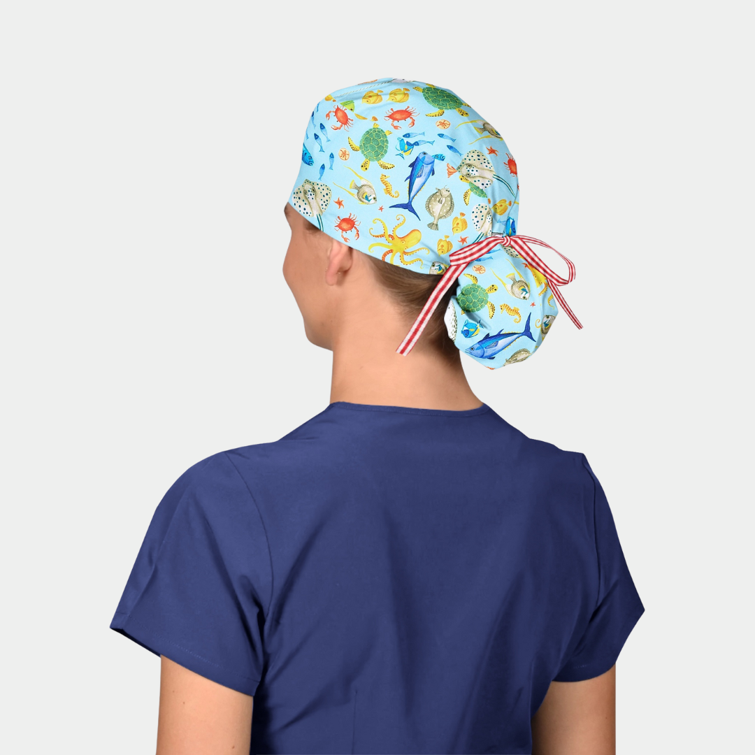 Oceanica - Pony Scrub Caps