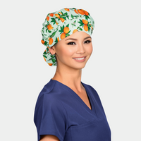 Orchard Bliss - Poppy Bouffant Surgical Scrub Hats