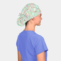 Pastel Gardens - Poppy Bouffant Surgical Caps