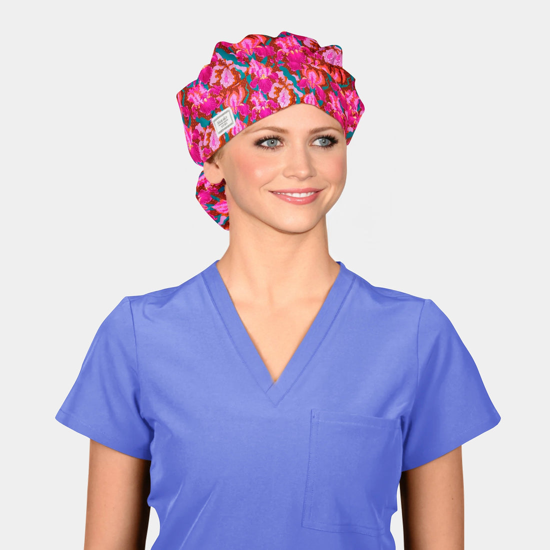 Penelope - Poppy Bouffant Surgical Scrub Hat