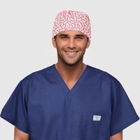 Peppermint Party - Men's Bouffant Surgical Hats