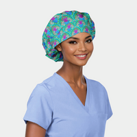 Petals in Harmony- Poppy Bouffant Surgical Cap