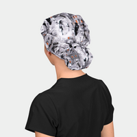 Phantom Hollow - Poppy Bouffant Surgical Cap