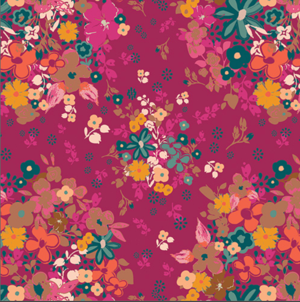Be Cherry Ponytail Scrub Cap – Floral Surgical Hat