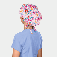 Rosie Posie Poppy Bouffant Scrub Cap