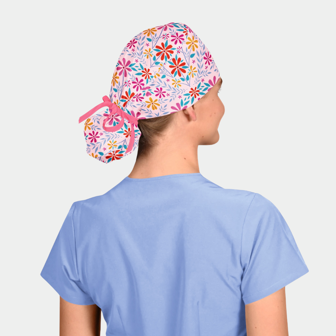 Rosie Posie Splendid Surgical Scrub Hat