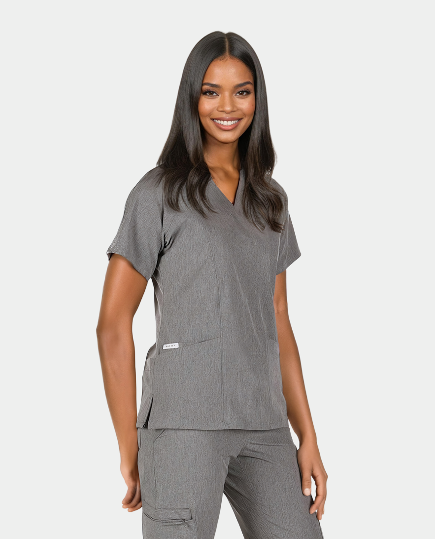 Piper Cargo 6-Pocket Scrub Top