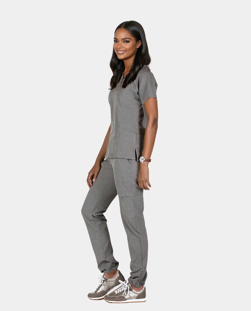 Piper Cargo 6-Pocket Scrub Top