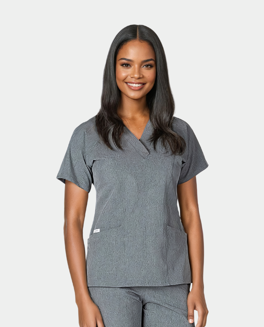 Piper Cargo 6-Pocket Scrub Top