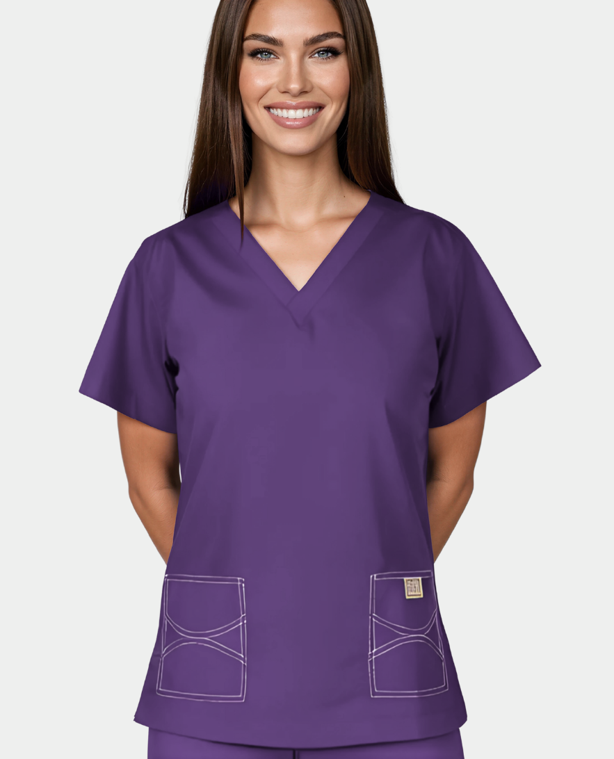 MEDIUM Womens One Of a Kind Scrub Tops - FINAL SALE