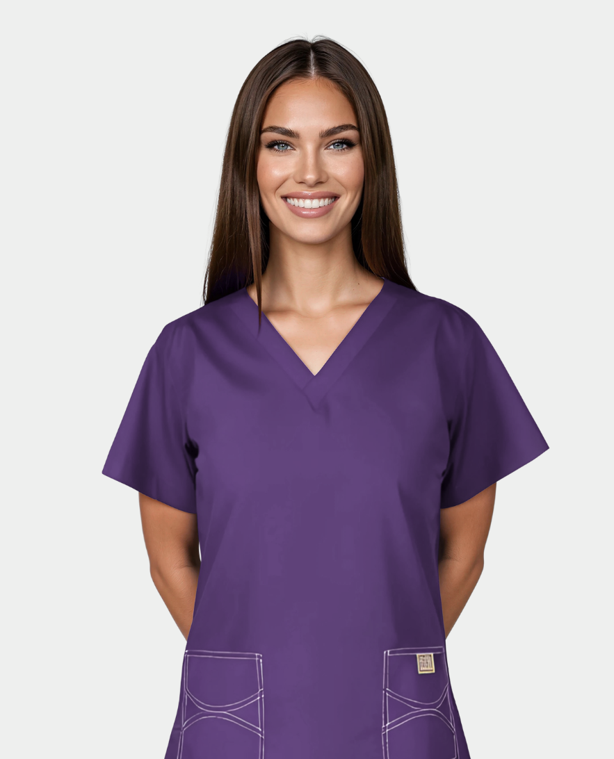 MEDIUM Womens One Of a Kind Scrub Tops - FINAL SALE