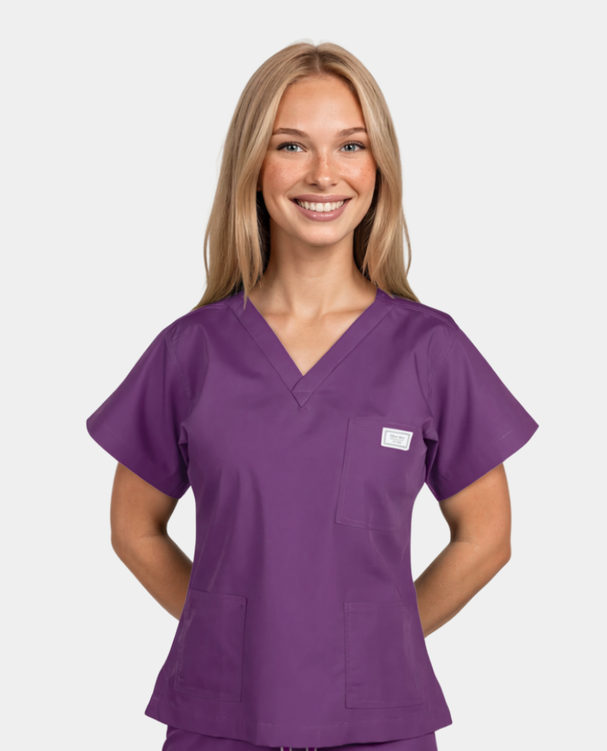 MEDIUM Womens One Of a Kind Scrub Tops - FINAL SALE