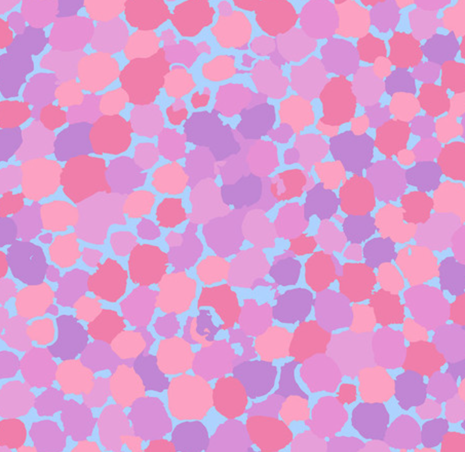 Bubblegum Blossoms - Poppy Bouffant Scrubs Caps