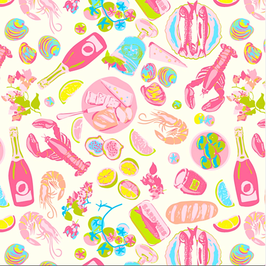Lobster & Rosé Poppy Bouffant Women&