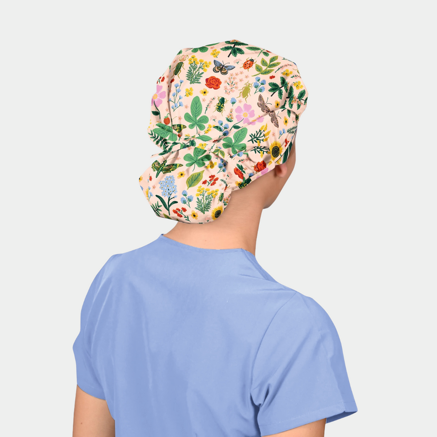 Field of Curiosities - Poppy Bouffant Surgical Caps
