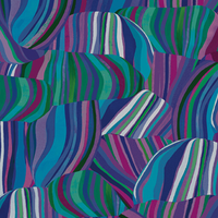 Colorful abstract pattern with wavy lines in blue, green, and purple.