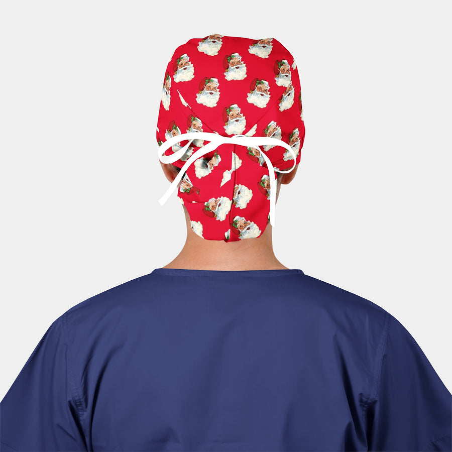 Santa's Magical Christmas - Pony Bouffant Surgical Scrub Hats