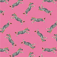 scrub hat fabric that is pink with zebras on it