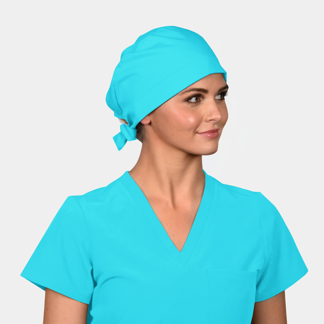 Turquoise Blue - Solid Pixie Scrub Hats