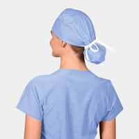 Ceil Blue - Solid Splendid Ponytail Scrub Hats