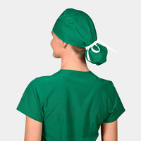 Pine Green - Solid Splendid Ponytail Scrub Hats