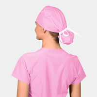Pink Sorbet - Solid Splendid Ponytail Scrub Hats