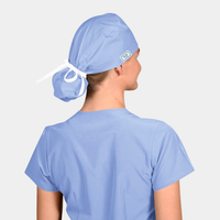 Ceil Blue - Solid Splendid Ponytail Scrub Hats