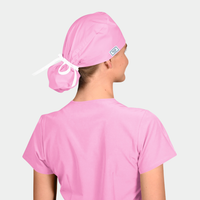 Pink Sorbet - Solid Splendid Ponytail Scrub Hats