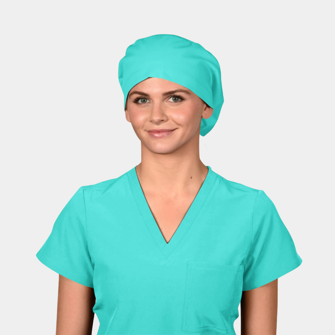 Carnegie Green - Solid Stellar Scrub Hats
