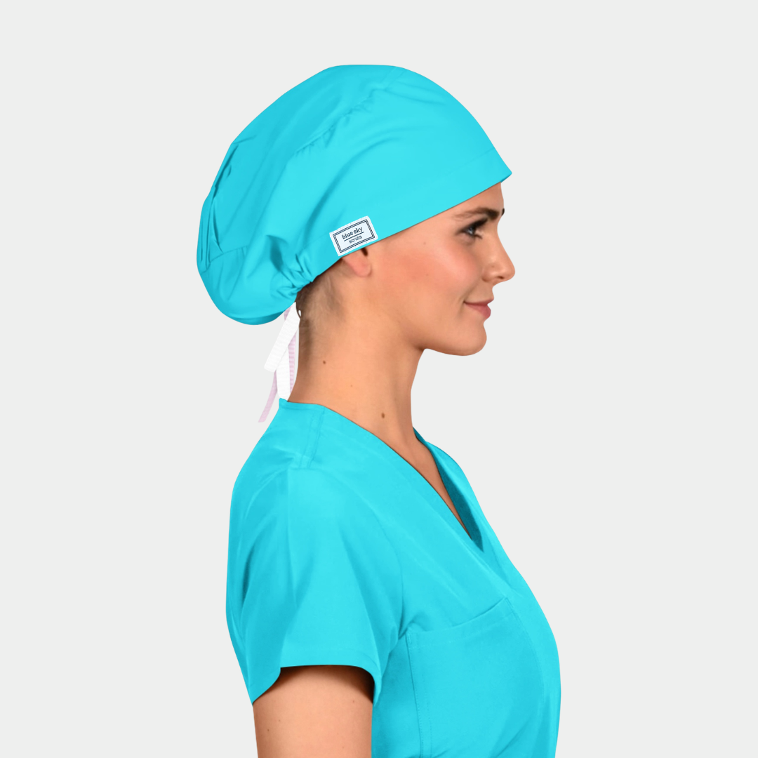 Turquoise Blue - Solid Stellar Scrub Hats