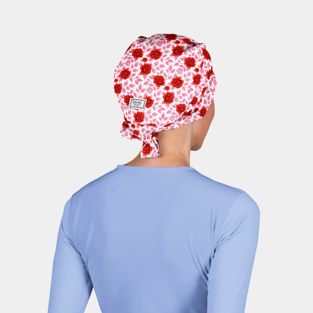 Vintage Rose Kiss Pixie Scrub Cap