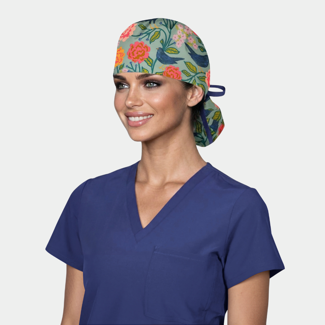 Whistling Willows Ponytail Surgical Scrub Hat