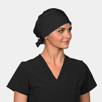 Black - Solid Pixie Scrub Hat