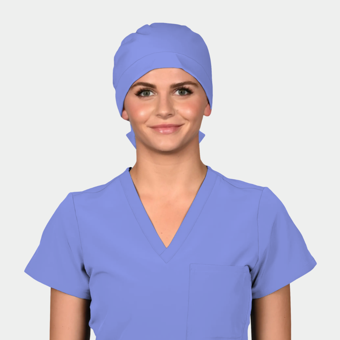 Calypso Blue - Solid Pixie Scrub Hats