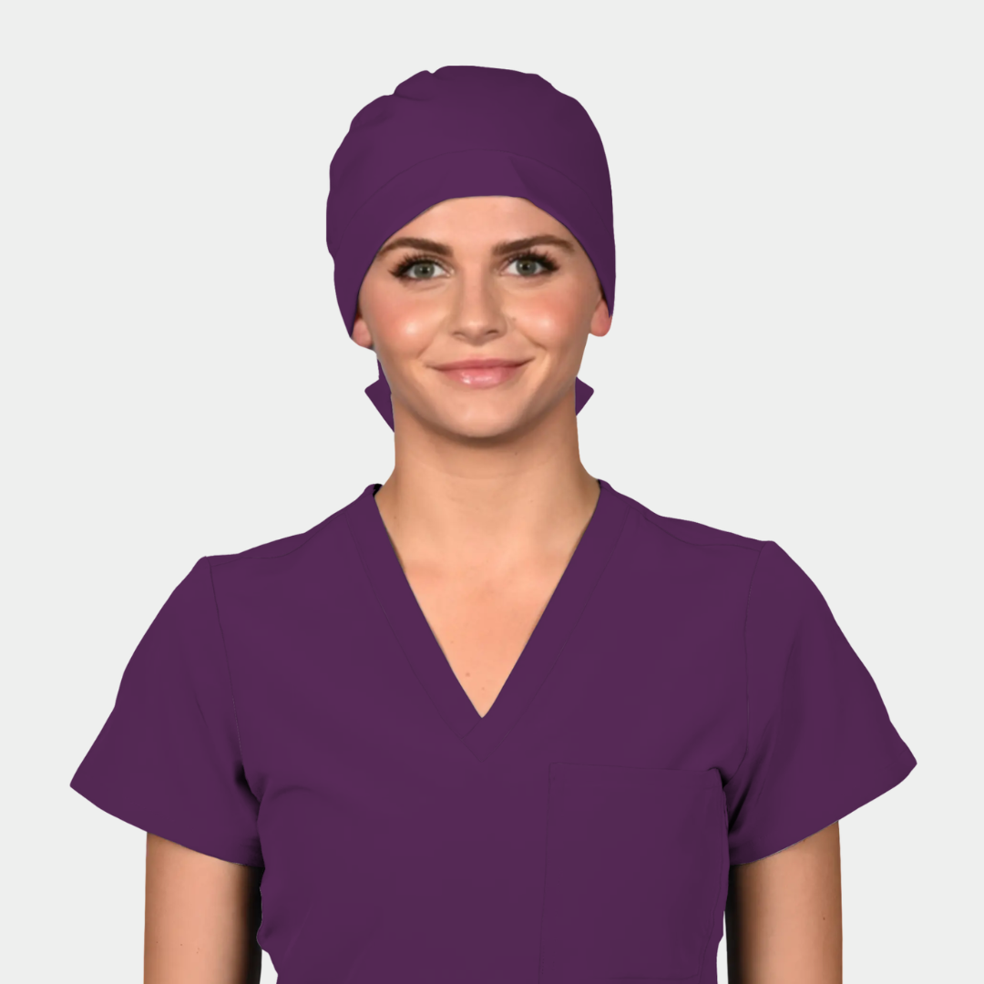 Eggplant - Solid Pixie Scrub Hats