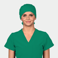 Pine Green- Solid Pixie Scrub Hats