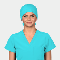Turquoise Blue - Solid Pixie Scrub Hats