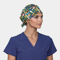 Kitten Cabana Pixie Women's Scrub Hat