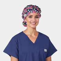 Season in Bloom - Poppy Bouffant Scrub Hat